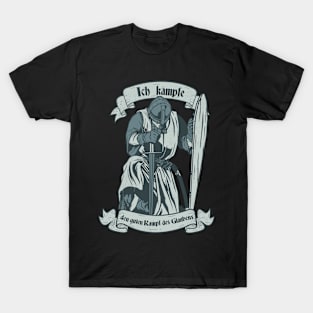 Christian templar knight Gift, Brave Rosary Crusader Warrior T-Shirt